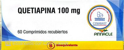 Quetiapina 100mg - 60 Comprimidos Recubiertos - Medicamentos Cenabast