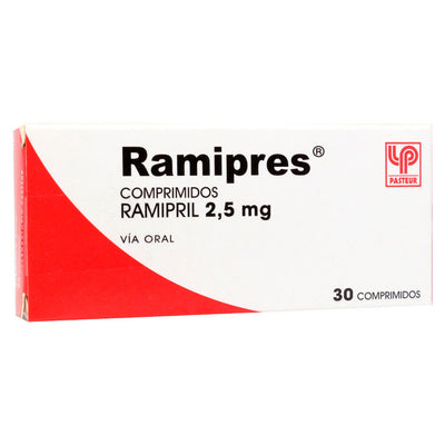 Ramipres 2,5mg - 30 Comprimidos - Farmacias Curie