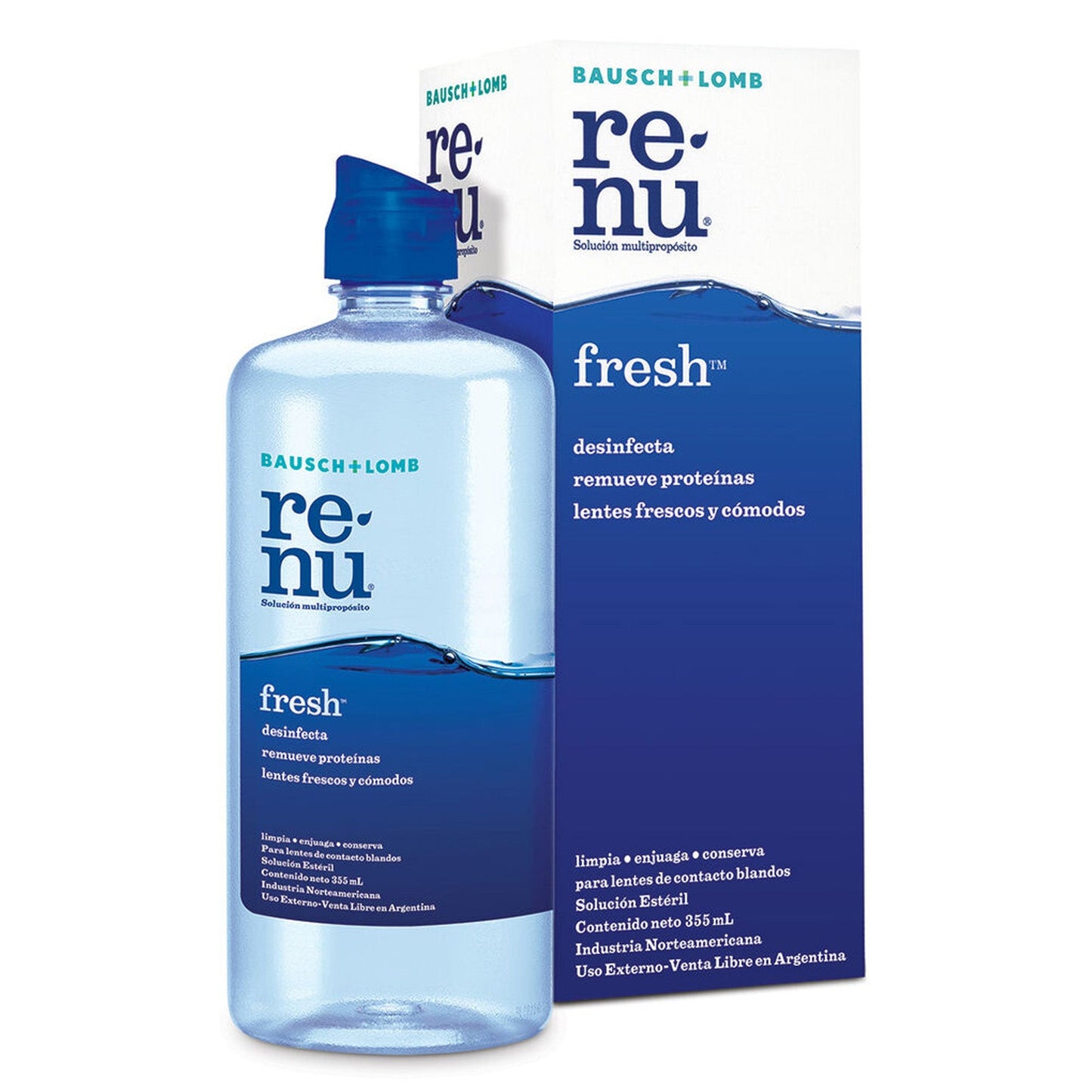 Renu Fresh Solución - 355ml - Farmacias Curie