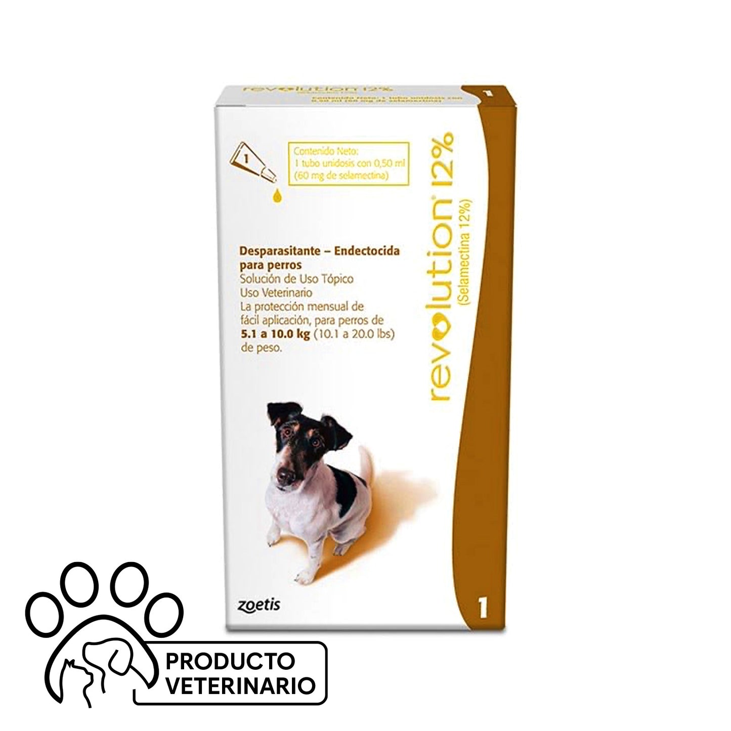 Revolution 12% Pipeta Perros 5,1-10kg - Farmacias Curie