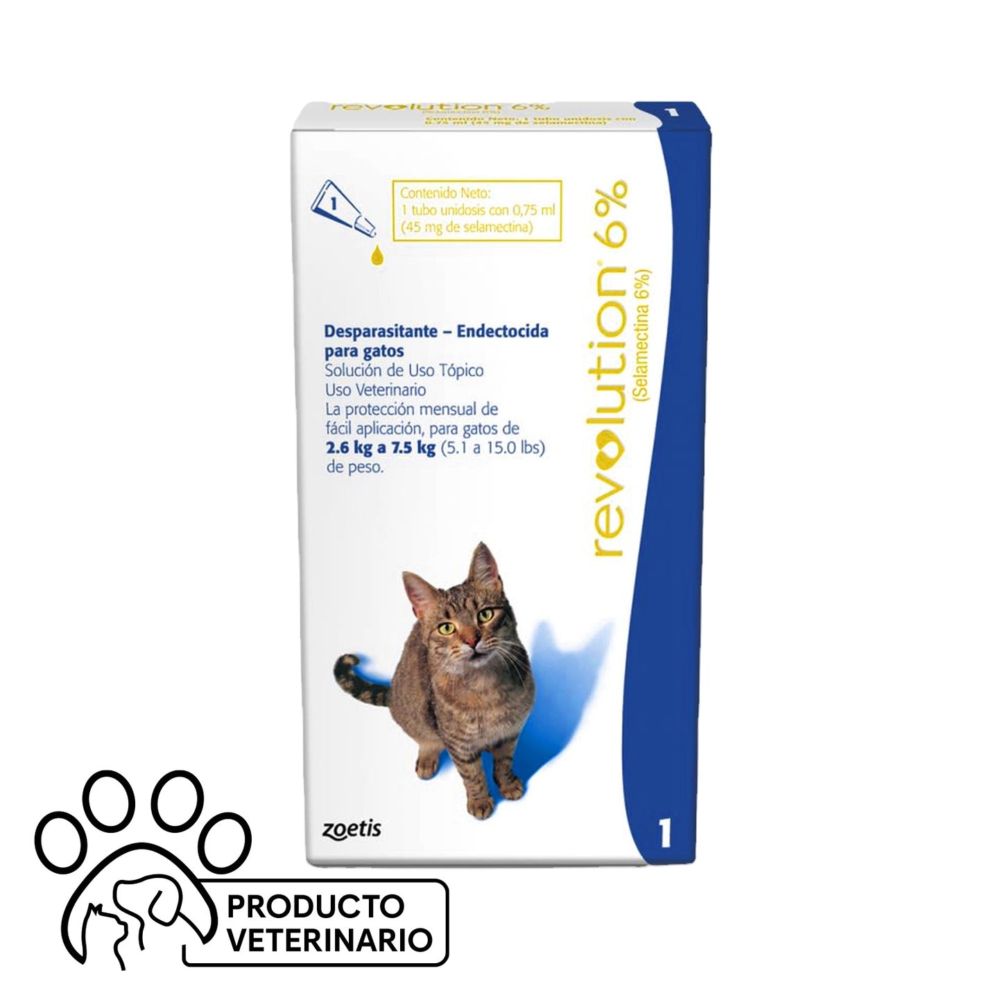 Revolution 6% Pipeta Gatos 6% - Farmacias Curie