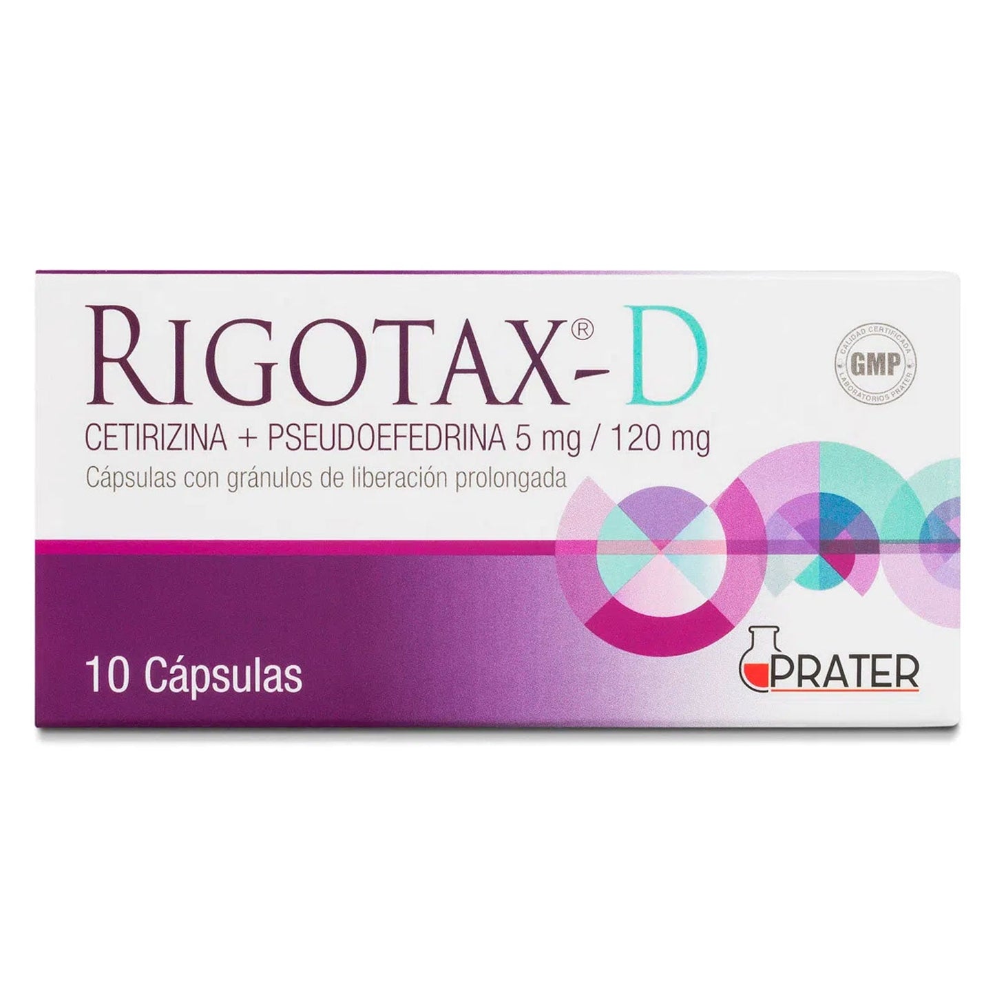Rigotax-D Cápsulas con Gránulos de Liberación Prolongada - 10 Unidades - Farmacias Curie