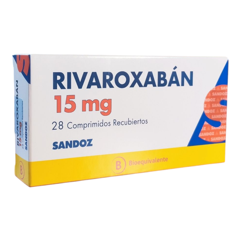 Rivaroxabán 15mg - 28 Comprimidos Recubiertos - Farmacias Curie