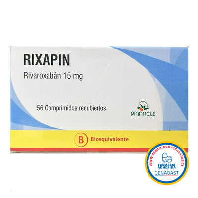 Rixapin 15mg - 56 Comprimidos Recubiertos - Medicamento Cenabast - Farmacias Curie