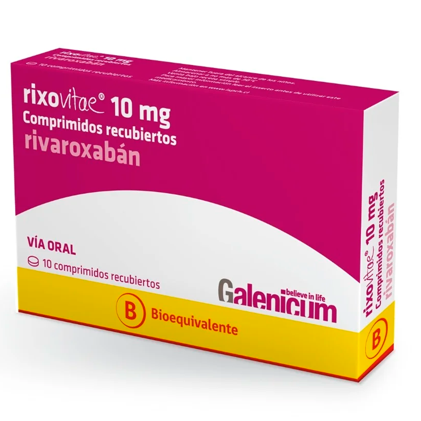 Rixovitae 10mg - 10 Comprimidos Recubiertos - Farmacias Curie