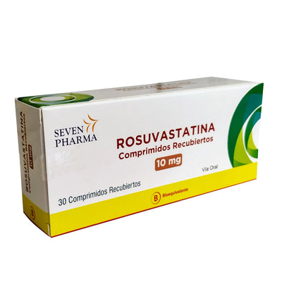 Rosuvastatina Comprimidos Recubiertos 10mg - Farmacias Curie