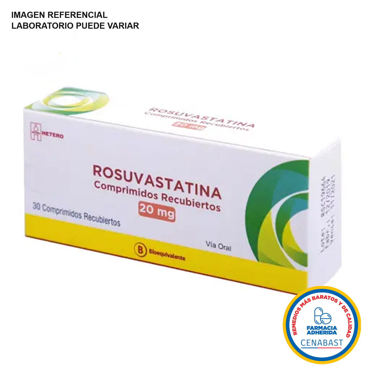 Rosuvastatina Comprimidos Recubiertos 20mg Medicamento Cenabast