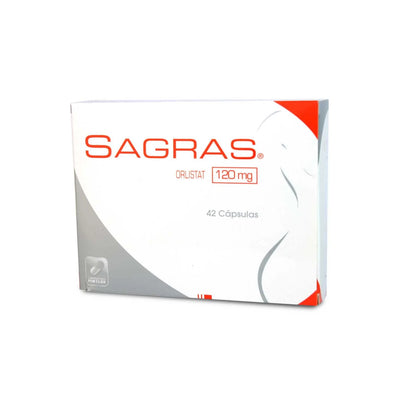 Sagras Cápsulas 120mg - 42 cápsulas - Farmacias Curie