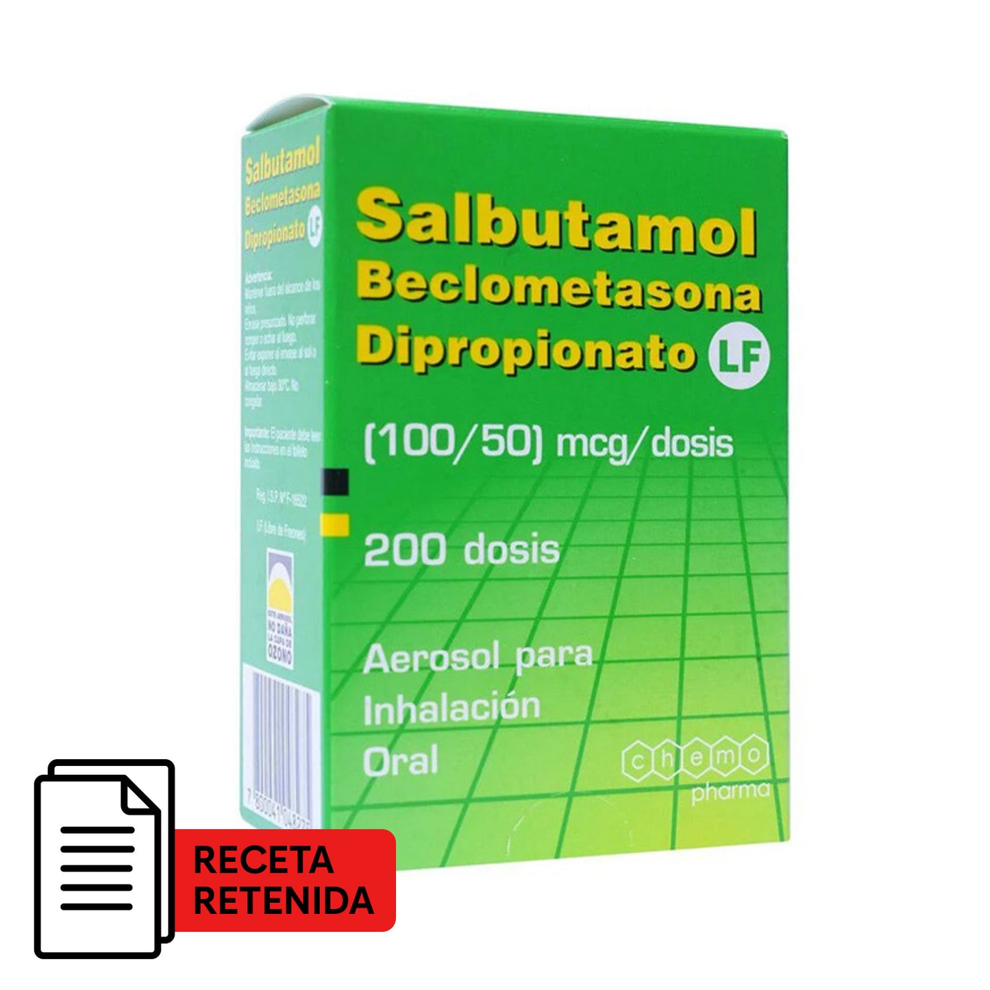 Salbutamol+Beclometasona Aerosol 100/50 - Farmacias Curie