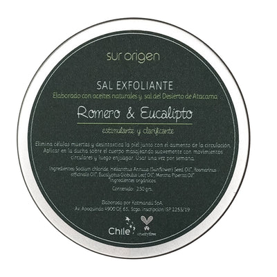 Katmandú Sal Exfoliante Romero & Eucalipto - Farmacias Curie
