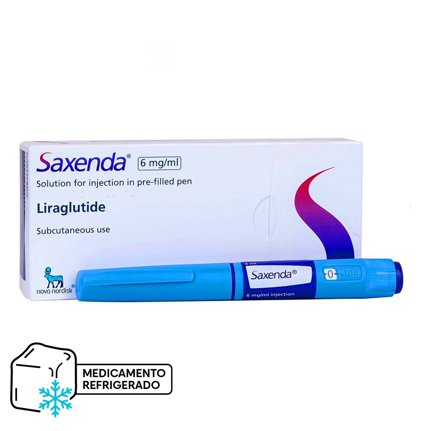 Saxenda 6mg/mL - 3 Lápices de 3 mL (Refrigerado) - Farmacias Curie
