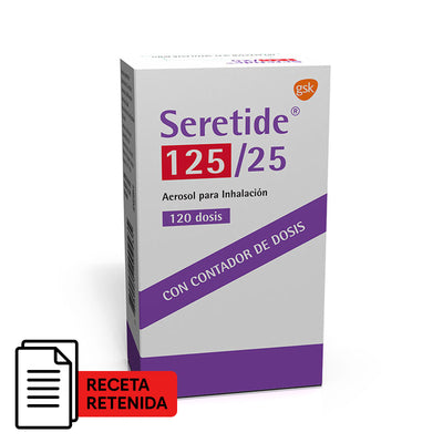 Seretide Aerosol para Inhalación 125/25 - Farmacias Curie