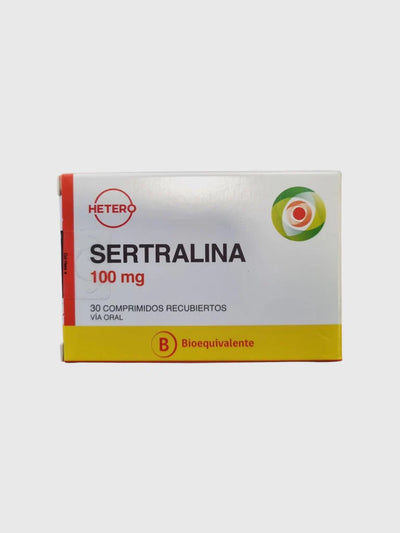 Sertralina 100mg - 30 Comprimidos Recubiertos - Farmacias Curie