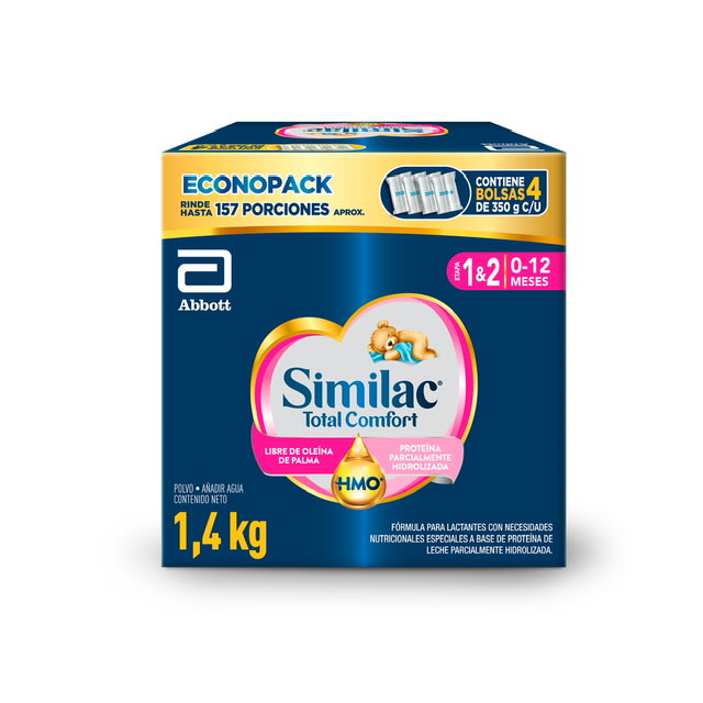 Similac Total Confort 1&2 Fórmula Láctea - 1.4 kg - Farmacias Curie