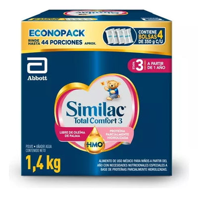 Similac 3 Total Comfort Fómula Láctea - 1.4 kg - Farmacias Curie