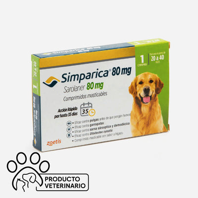 Simparica Antiparasitario para Perros 80mg - 1 unidad - Farmacias Curie
