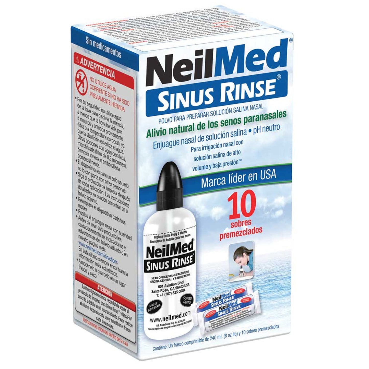 Sinus Rinse Kit - 10 unidades - Farmacias Curie