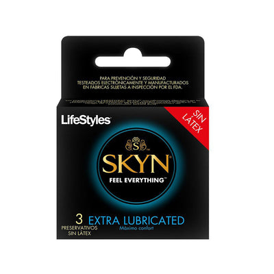 Lifestyles Skyn Extra Lubricado - 3 unidades - Farmacias Curie