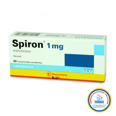 Spiron Comprimidos Recubiertos 1mg Medicamento Cenabast - Farmacias Curie