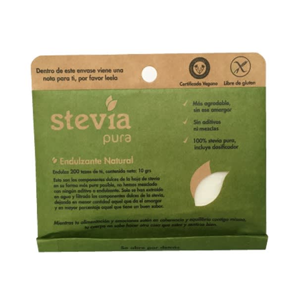 Stevia Pura - 10 gramos - Farmacias Curie