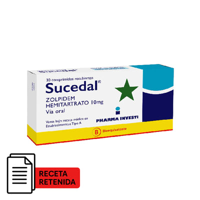 Sucedal Comprimidos Recubiertos 10mg - Farmacias Curie