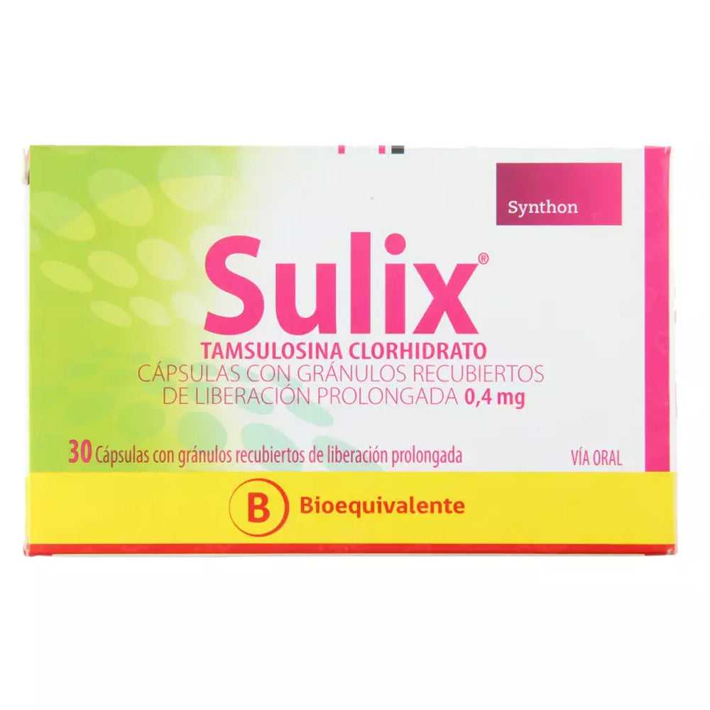 Sulix Cápsulas con Gránulos Recubiertos de Liberación Prolongada - 30 unidades