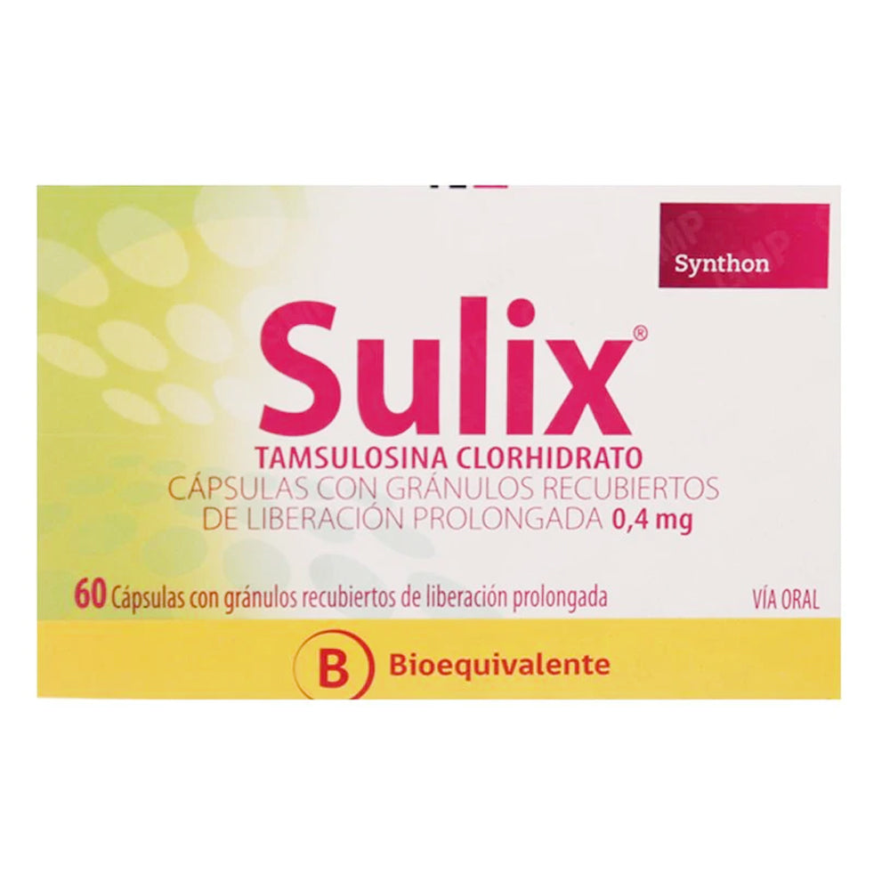 Sulix Cápsulas con Gránulos Recubiertos de Liberación Prolongada - 60 unidades - Farmacias Curie