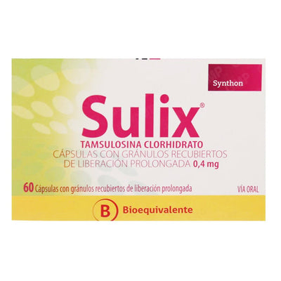 Sulix Cápsulas con Gránulos Recubiertos de Liberación Prolongada - 60 unidades - Farmacias Curie