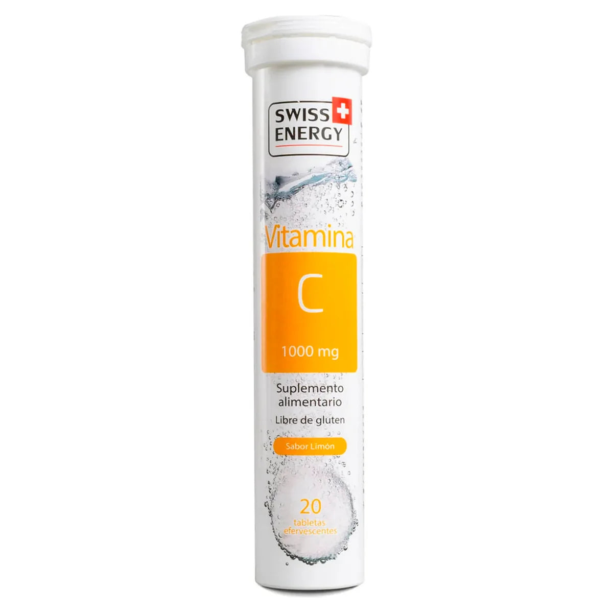 Vitamina C 1000mg Limón - 20 Comprimidos Efervescentes