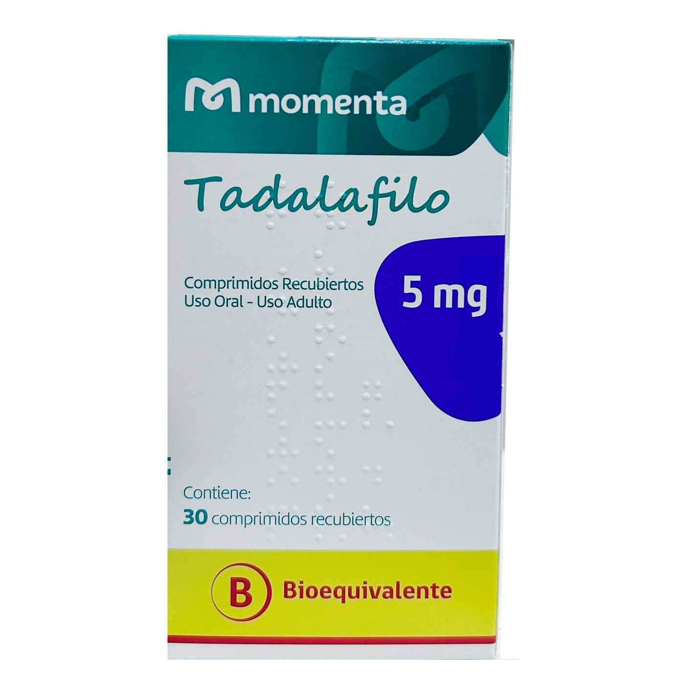 Tadalafilo 5mg - 30 Comprimidos Recubiertos - Farmacias Curie