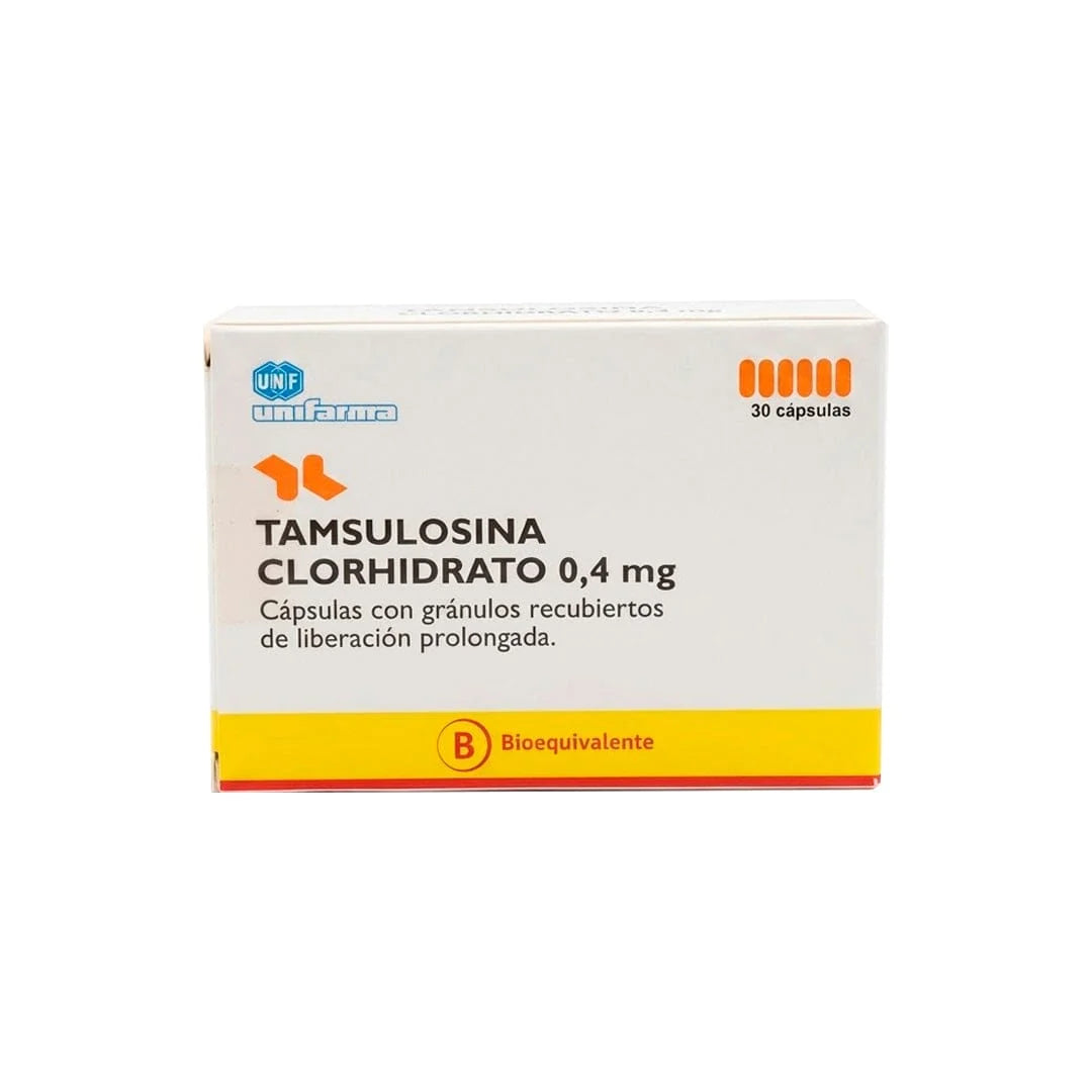 Tamsulosina 0.4mg - 30 Capsulas con gránulos de liberación prolongada