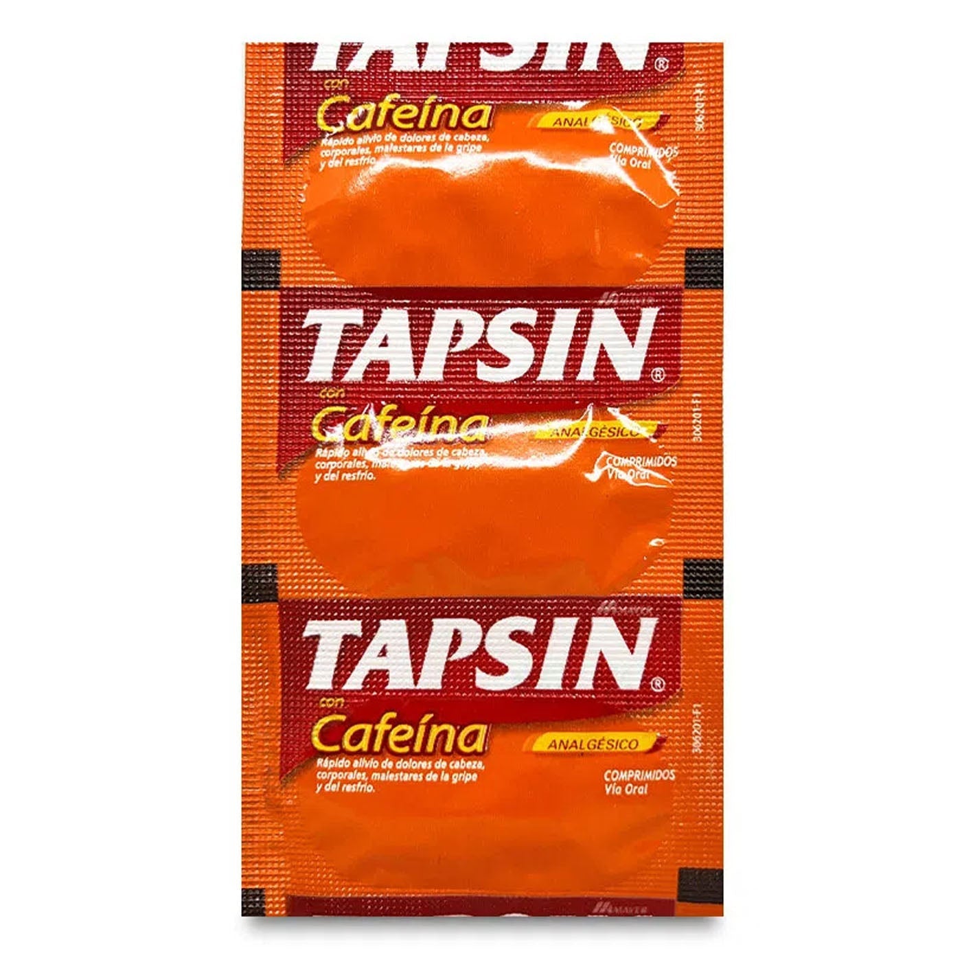Tapsin Cafeína Tira - Farmacias Curie