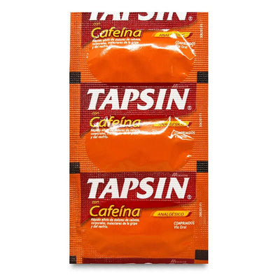 Tapsin Cafeína Tira - Farmacias Curie