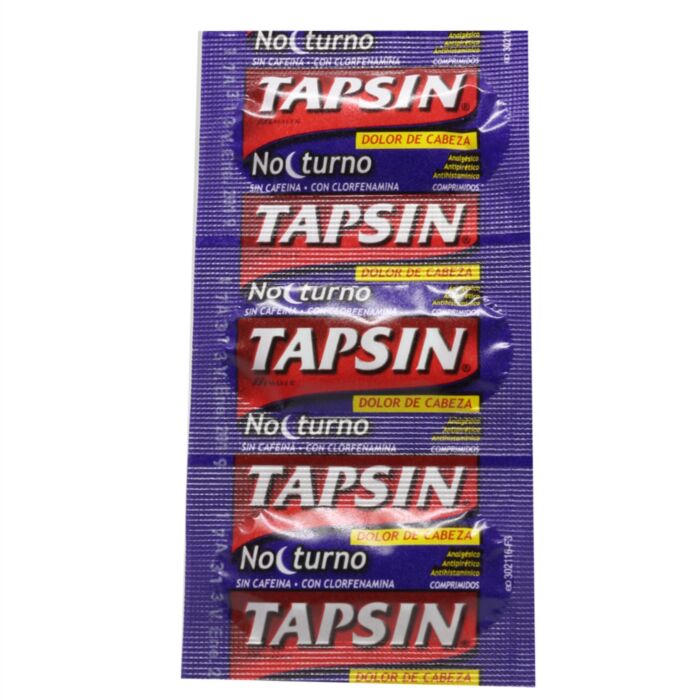 Tapsin Nocturno Tira - Farmacias Curie
