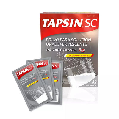 Tapsin Polvo para Solución Oral Efervescentes 1g - Farmacias Curie