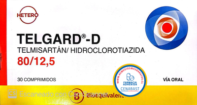 Telgard-D 80/12,5mg - 30 Comprimidos - Medicamento Cenabast