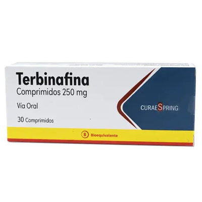 Terbinafina Comprimidos 250mg - Farmacias Curie