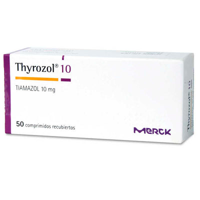 Thyrozol Comprimidos Recubiertos 10mg - Farmacias Curie