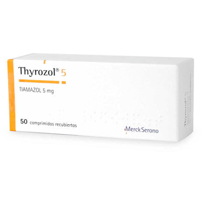 Thyrozol Comprimidos Recubiertos 5mg - Farmacias Curie