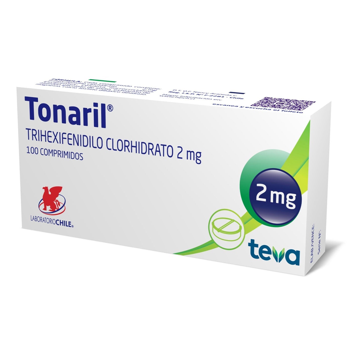 Tonaril Comprimidos 2mg - Farmacias Curie