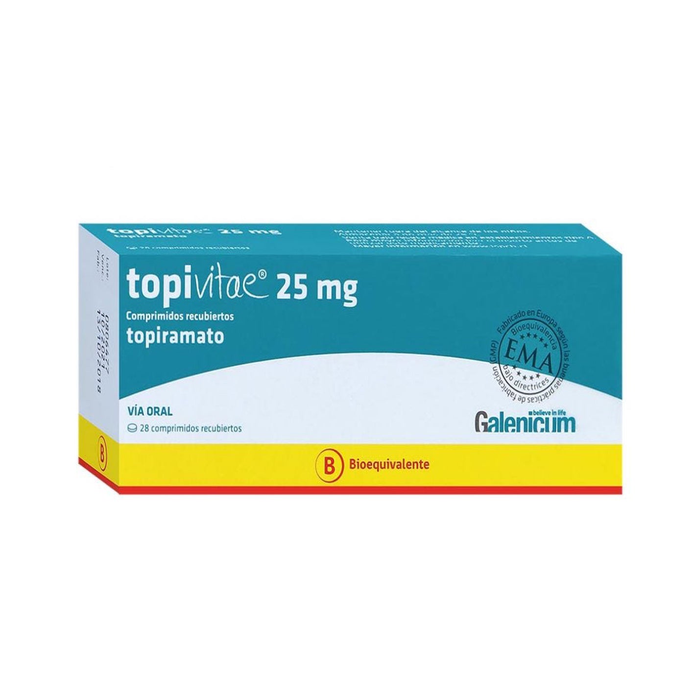 Topivitae Comprimidos Recubiertos 25mg - Farmacias Curie