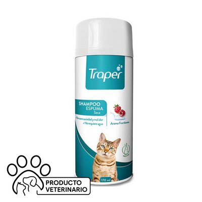 Traper Shampoo Espuma Seca Gato - Farmacias Curie