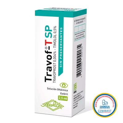 Travof-T SP - Solución Oftálmica 2.5 ml - Medicamento Cenabast