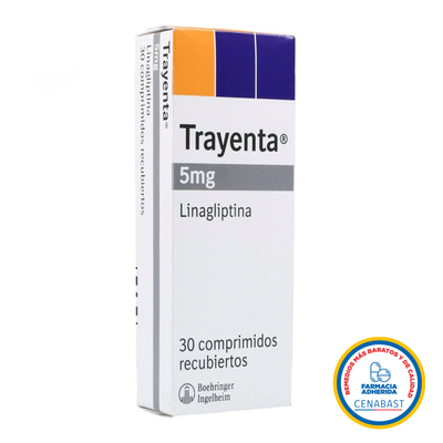 Trayenta Comprimidos Recubiertos 5mg Medicamento Cenabast - Farmacias Curie