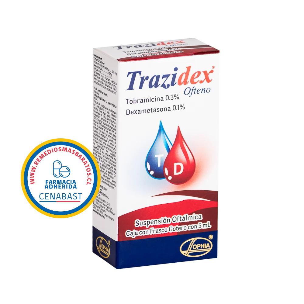 Trazidex Ofteno Suspensión Oftálmica - 5 mL - Medicamento Cenabast