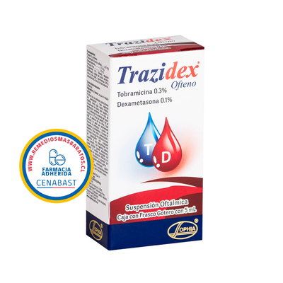 Trazidex Ofteno Suspensión Oftálmica - 5 mL - Medicamento Cenabast