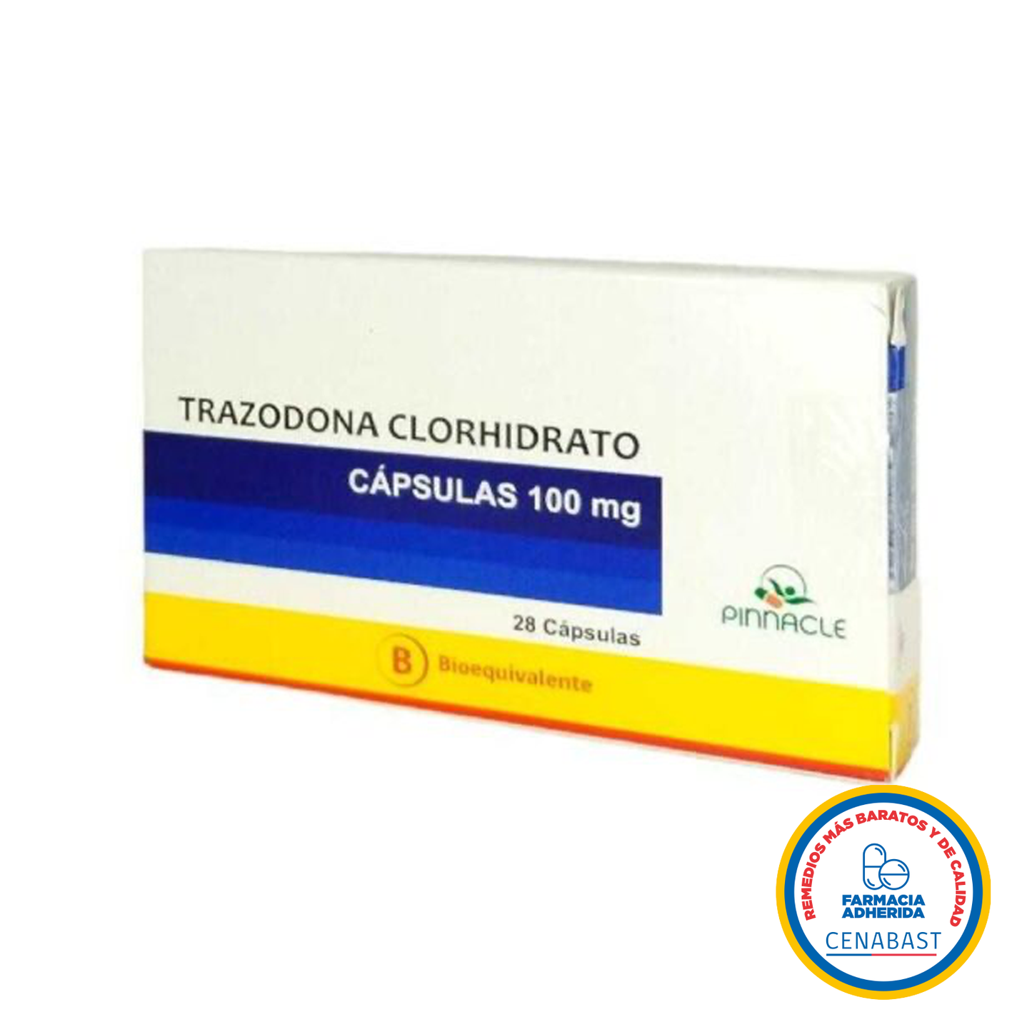 Trazodona Cápsulas 100mg Medicamento Cenabast - Farmacias Curie