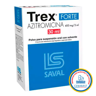 Trex Forte 400 mg/5 ml - Suspensión Oral Medicamento Cenabast - Farmacias Curie