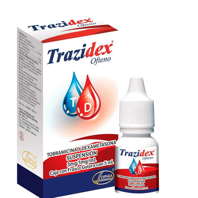 Trazidex Ofteno Suspensión Oftálmica - Farmacias Curie