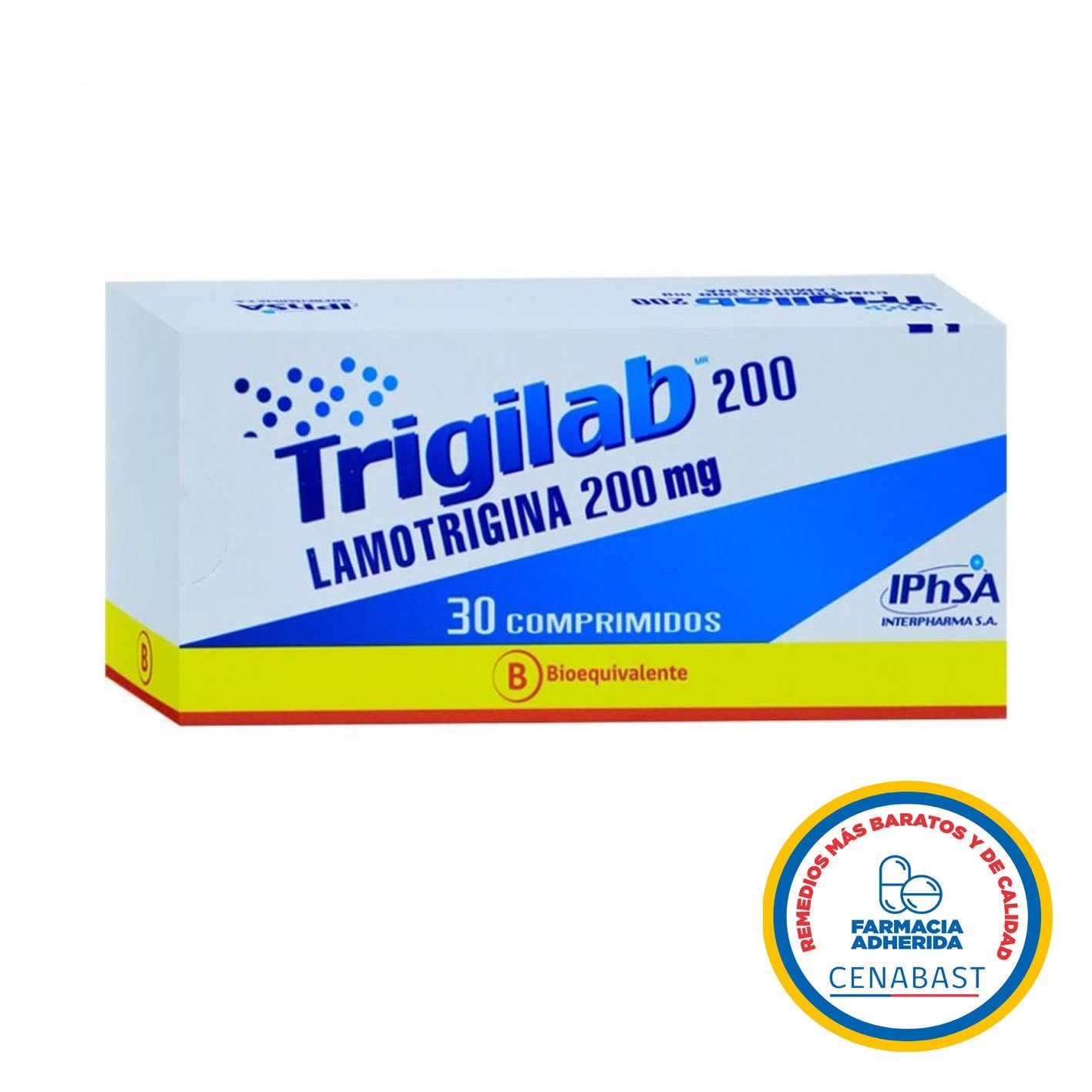 Trigilab 200mg - 30 Comprimidos - Medicamento Cenabast